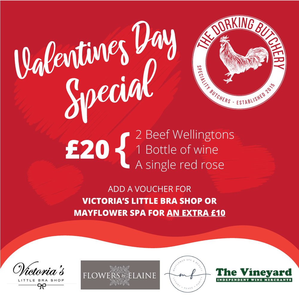 The Vineyard Dorking (@thevineyardteam) on Twitter photo Donāt miss out on this fantastic offer, head on down to <a href="/dorkingbutchery/">The Dorking Butchery</a> and reserve yours today! A great package from some of the best indies in town...thanks to Gary and the rest of the team!!
<a href="/FlowersbyElaine/">Flowers by Elaine</a> <a href="/VictoriasLBS/">Victoria's Bra Shop</a> <a href="/mayflowerspa400/">Mayflower Spa Dorking</a> Donāt miss out on this fantastic offer, head on down to <a href="/dorkingbutchery/">The Dorking Butchery</a> and reserve yours today! A great package from some of the best indies in town...thanks to Gary and the rest of the team!!
<a href="/FlowersbyElaine/">Flowers by Elaine</a> <a href="/VictoriasLBS/">Victoria's Bra Shop</a> <a href="/mayflowerspa400/">Mayflower Spa Dorking</a>