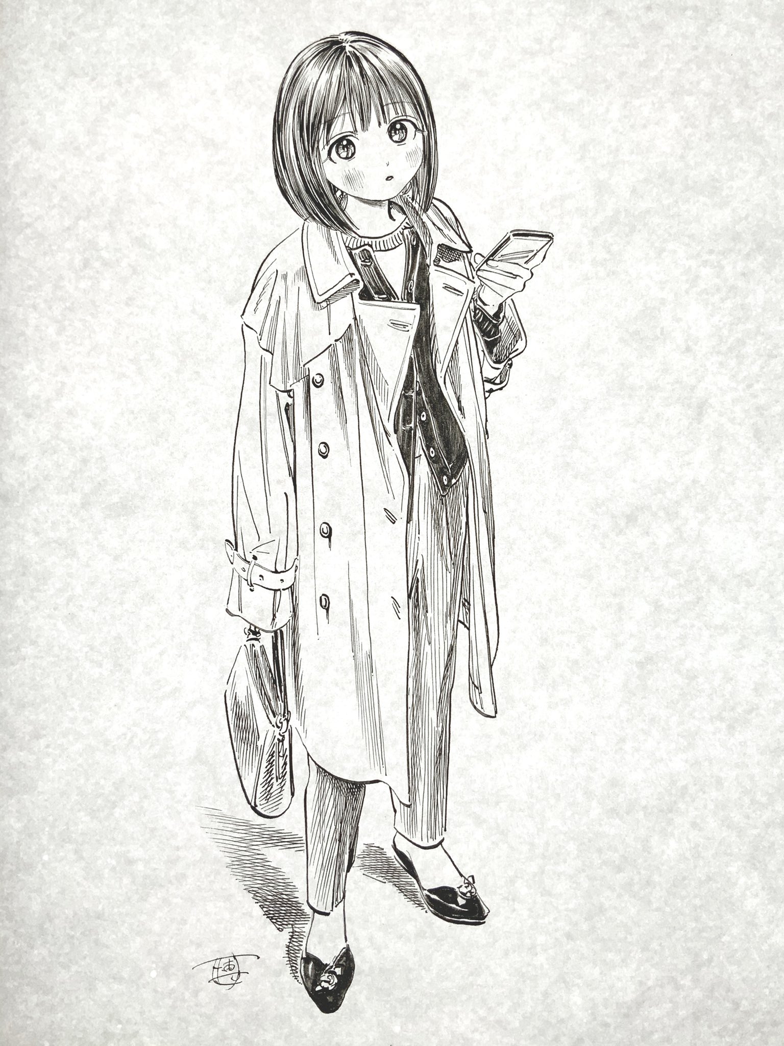 絵描きhiro C「少女が見たもの」 絵描きhiro C「少女が見たもの」