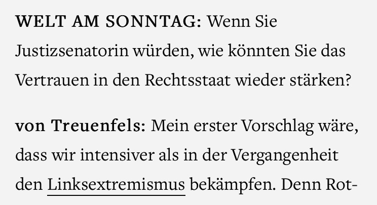 ChristianeSchn2's tweet photo. Nach den NSU-Morden, dem Mord an Walther Lübcke, den ca. 200 rassistisch bzw. extrem recht motivierten Morden seit 1989 ...  ist das die Antwort, die der #FDP-Spitzenkandidatin in #Hamburg einfällt. https://t.co/8p7oRUyEa0