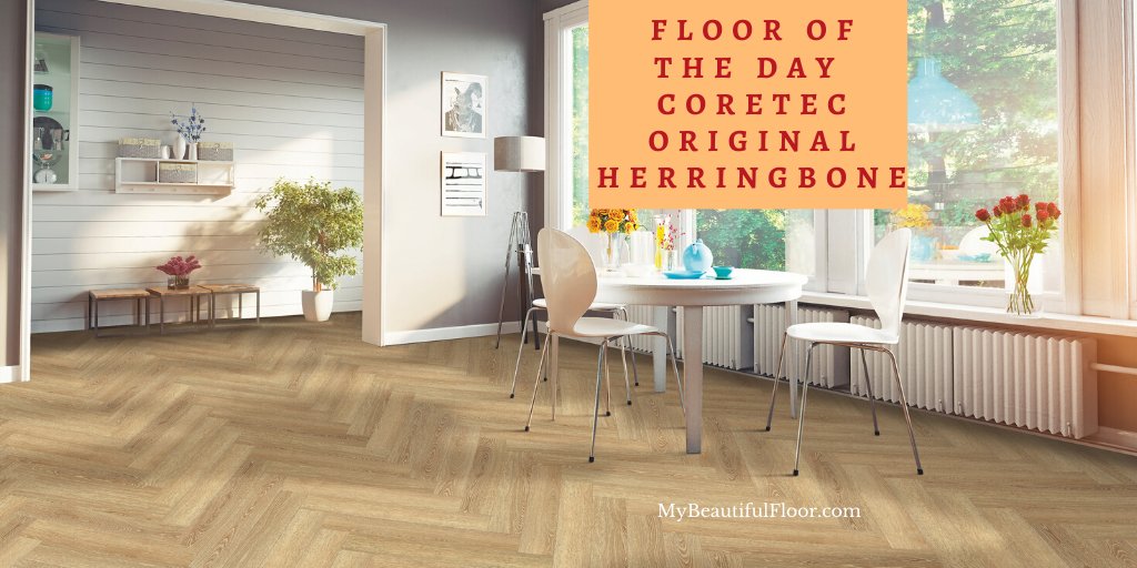Floor of the Day – <a href="/Coretecfloors/">CoretecFloors</a> Original Herringbone 
bit.ly/SPCFlooring 
#flooroftheday #ihavethisthingwithfloors #Floorlove #homedecor #flooring #floors #lvt #luxuryvinylflooring #mybeautifulfloor
Get your Floor of the Day bit.ly/MyFlooroftheDay
