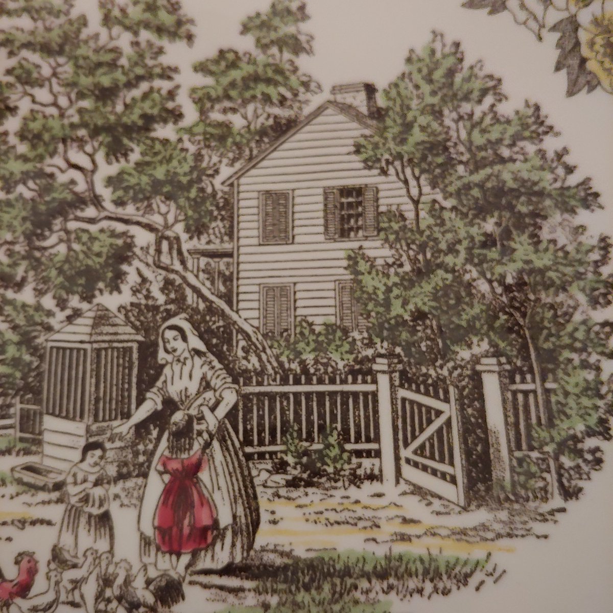 O_Transferware's tweet image. Fair Oaks platter
#Transferware