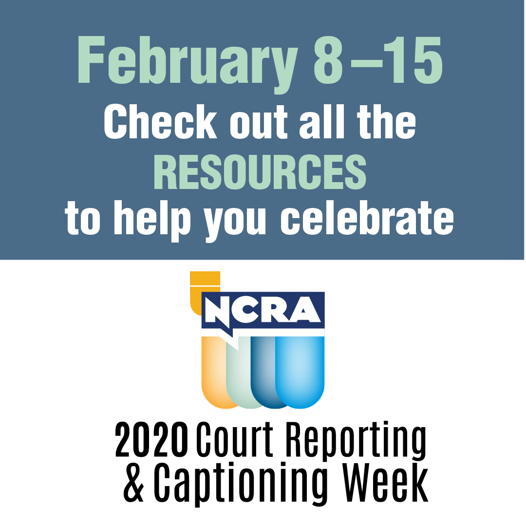 Today is the beginning of 2020 Court Reporting &amp; Captioning Week!
Check out our resources, and tell us how you are celebrating. #CRCW20 #discoversteno
ow.ly/ipLz50yex59