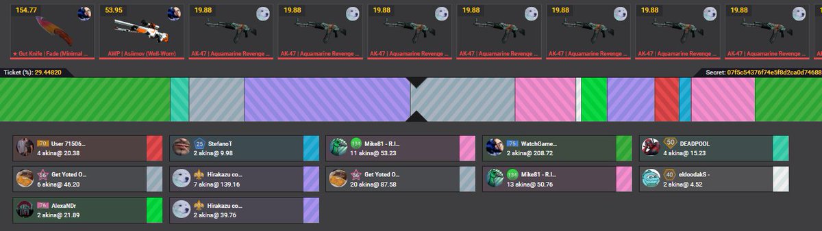 🔥 10 x 10$ Giveaway 🔥

100$ will be split among 10 people. 🏆

➡️Retweet &amp; Follow
➡️Log into EZRage.com and be active in the chat (minimum 3 messages)
➡️Comment your Steam64ID under this tweet

Rolling in 1 hour, good luck! 🍀