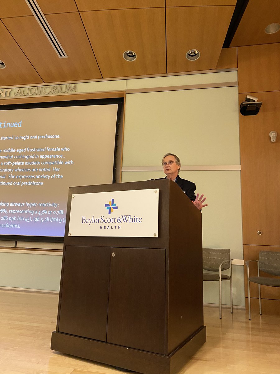 HRokadiaMD's tweet photo. Welcome to the 3rd Annual Pulmonary and Critical Care Symposium at @bswhealth ! 

Starting off the morning with Dr Mark Millard speaking on the ABCs of Biologics in Asthma ! 
#BSWHPCCSM https://t.co/ovspATaVfR