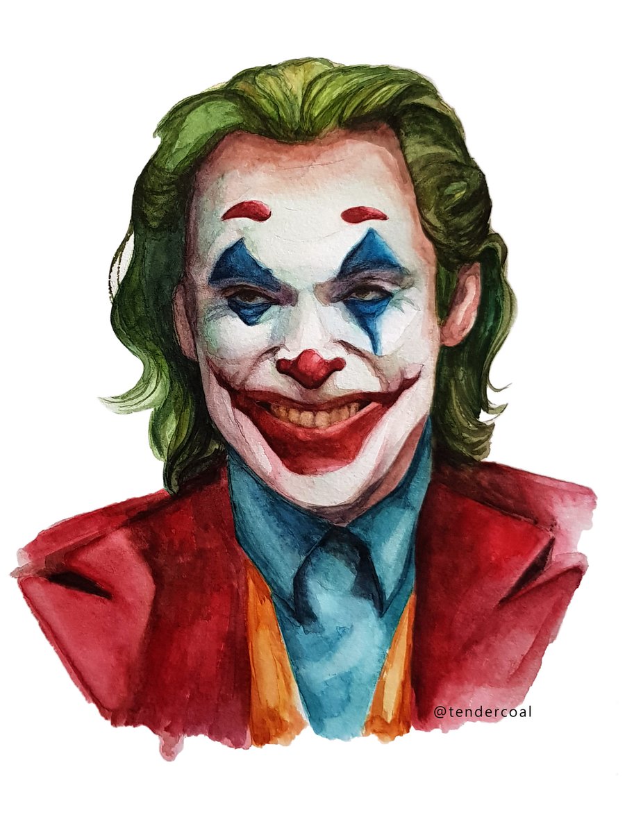 tendercoal's tweet photo. My face when Joaquin wins an Oscar
#jokerfanart #jokermovie #JoaquinPhoenix #watercolor https://t.co/mikQLGGOak