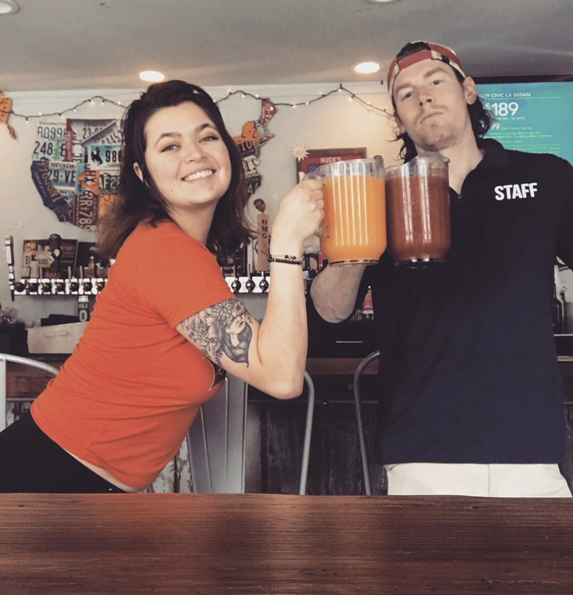 Brunch with bottomless Bloody Mary's, Mimosas, Screwdrivers, Natty Boh's &amp; Bloody Boh's = best idea EVAH.⠀
hucksamericancraft.com 

#HucksAmericanCraft #AmericanCuisine #HappyHour #Foodies #BaltimoreFoodies #Whiskey #Rye #SpecialtyCocktails #BrewersHill #Brunch