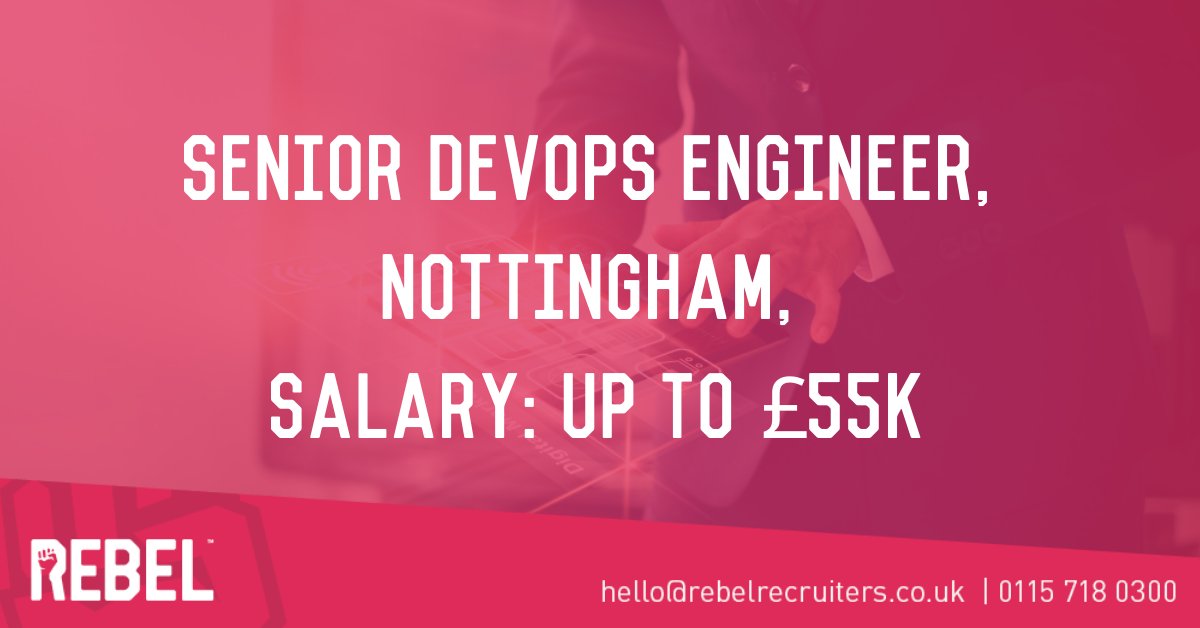 RebelRecruiters's tweet image. NEW CAREER!

Senior DevOps Engineer, Nottingham, Salary: Up to £55k

buff.ly/2H5AOUR
#seniordevops #nottingham #jobalert #rebeljobs