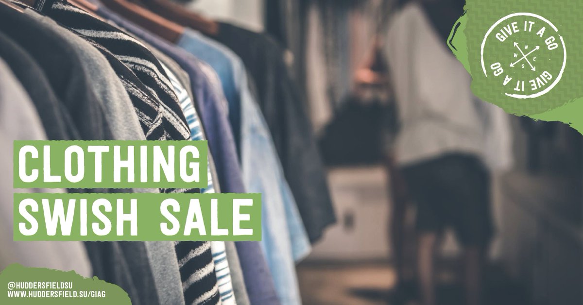 HuddersfieldSU's tweet image. Upgrade your wardrobe without splashing the cash with our swish next week! 

@hudstudents #MakingStudentLifeBetter
bit.ly/2tY7Cwc