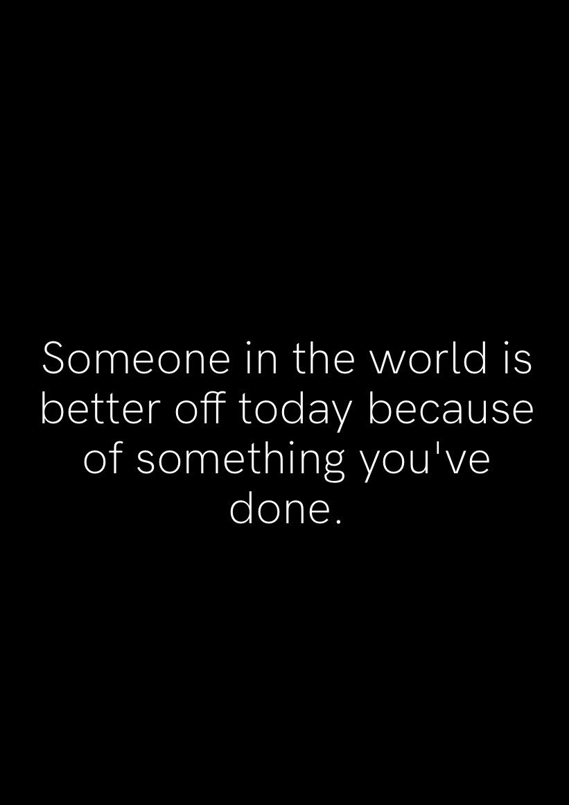 Sometimes it’s the smallest efforts that have the biggest impact. It always starts with effort though. Be Great!