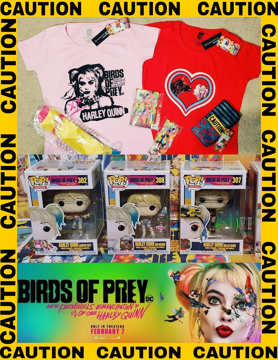 _DCWorld's tweet photo. WIN.
Birds of Prey Movie Merchandise &amp; Funko Pops!
To celebrate the Release of 
Birds of prey on February 7th 
We are giving away some cool items on our socials.
To Enter..
🧡Follow us 
💜Retweet this post
🖤Tag 2 Friends 
2 Winners will be announced on February 9th
#birdsofprey https://t.co/ZphYKYsLqF