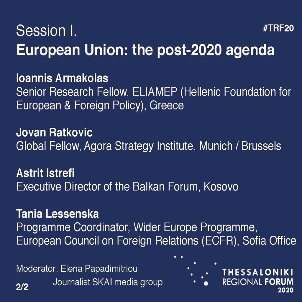ditmirbushati's tweet photo. Three elephants in the room of “Western Balkans”: 1. Democracy & rule of law; 2. Demography; 3. Socio-economic development & catching up with #EU. The problem was never the enlargement methodology but the political will & economic instruments to confront these challenges #TRF20 https://t.co/9J5ljtWy16