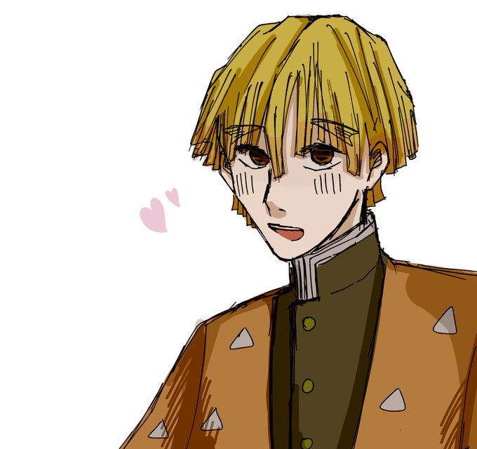 柊⚡️さんがTwitterに投稿した我妻善逸(鬼滅の刃)のイラスト。