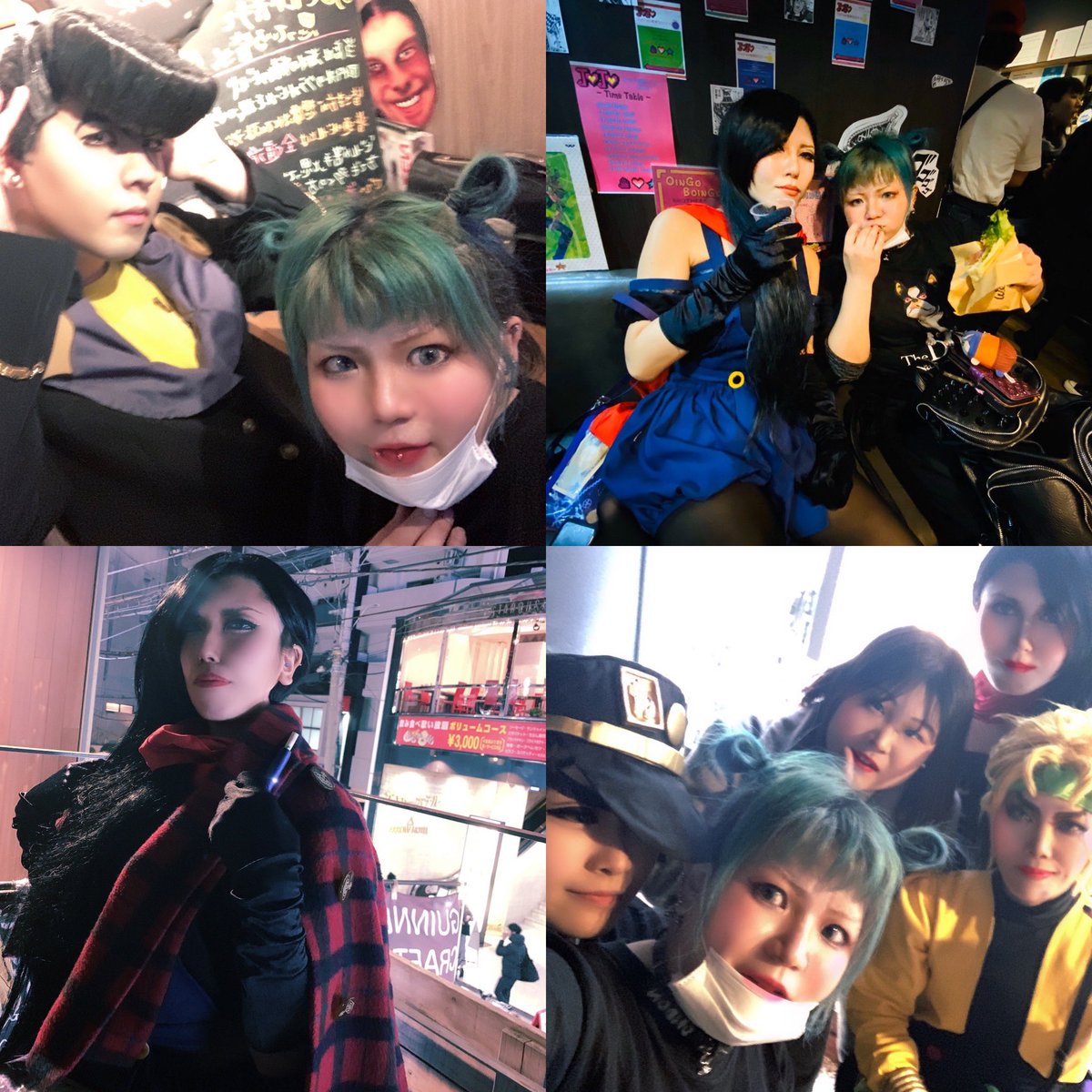 PrgmUkuzzis's tweet photo. JOJOナイトでコスプレ班に撮ってもらったツーショ🥰
7部⇸ジャイロ@KZ_G7s ルーシー@miy2mee 
5部⇸ナランチャ@Sr_yuuuu 
4部⇸仗助@b_b_thomas アンジェロ@chanmaiX 
3部⇸承太郎@orrr_ayt DIO @DIO_cos 
2部⇸リサリサ @121312friday 
モブ女(私服)ゆうちゃん@gun1226 
ありがと♡♡ https://t.co/nbiRKpdk2E