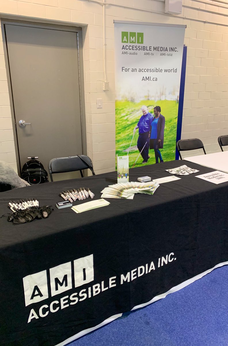 Good morning Toronto! AMI is at the White Cane Week Experience Expo until 4 p.m. today at <a href="/MilesNadalJCC/">Miles Nadal JCC</a>! Check out exhibitors from across the GTA ready to get you on your next adventure!