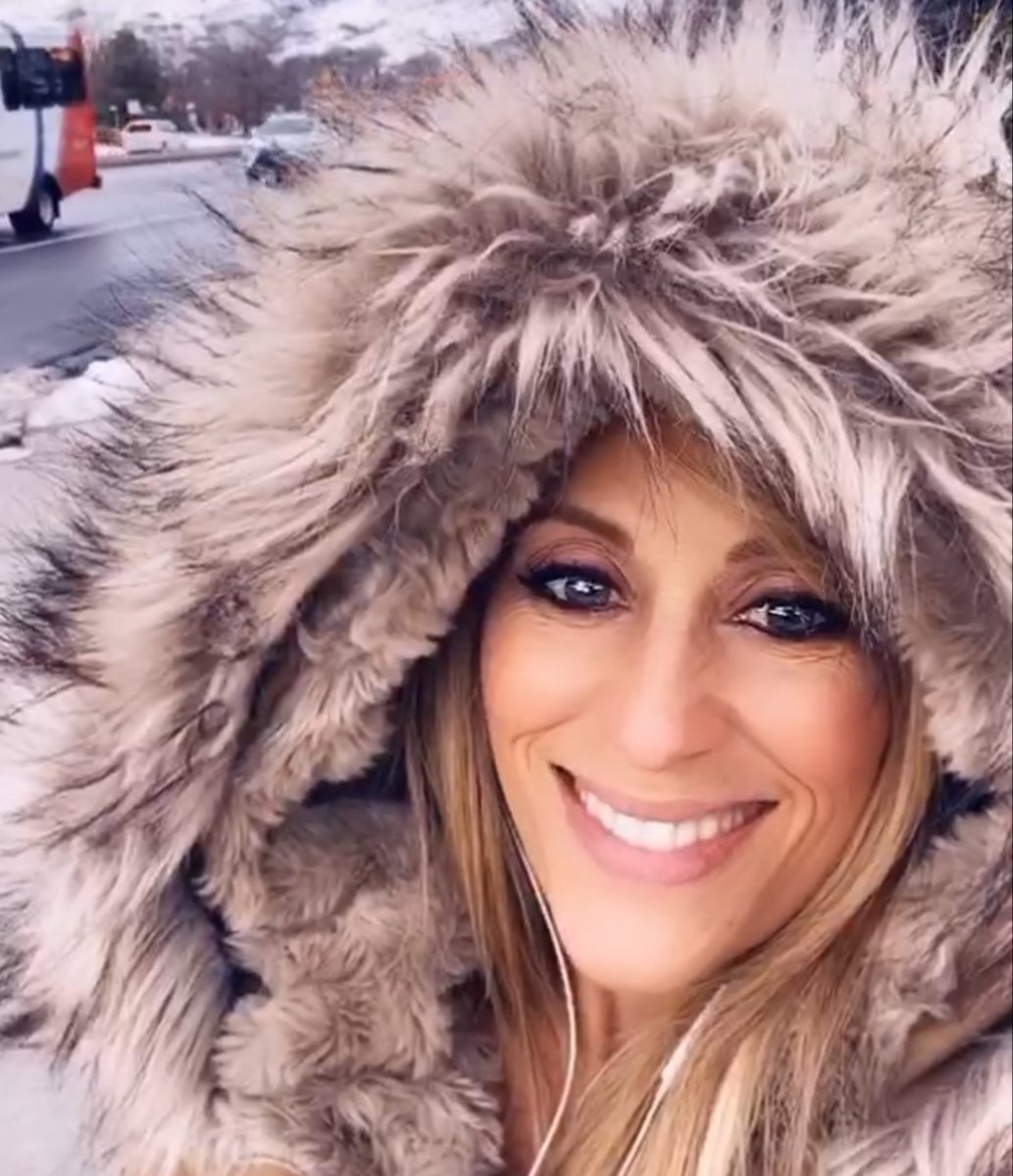 TeamLilian's tweet photo. Look how gorgeous @LilianGarcia looks in this coat!! 💜💜💜🔥🔥🔥 #PowerfulU #SaltLakeCity https://t.co/m18TuZ7Ly0
