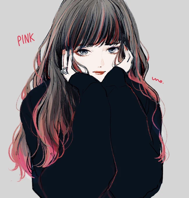 色んな色でメイクをするように女の子を描くのが好きです
 #RTで私を有名にしてください 