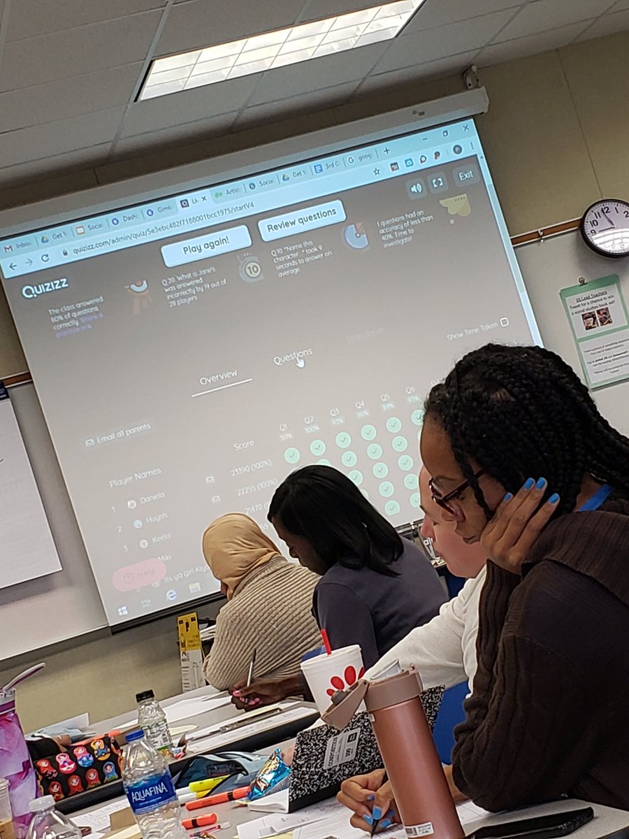 Just learned about a new tech game to do with the kiddos Quizzizz! #TrainingSession @Alief_SS @amarenst1 #AliefSSRocks