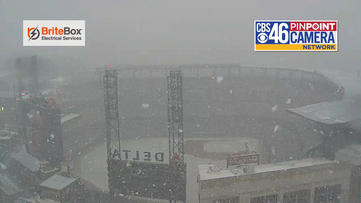 There are lots of obligatory photos and videos of the snow in Atlanta