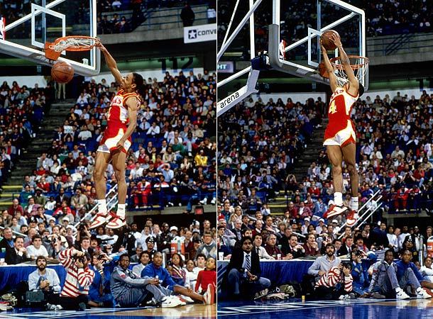 NBA - 1986 all Star Game - Gatorade Slam Dunk Contest - Spud Webb