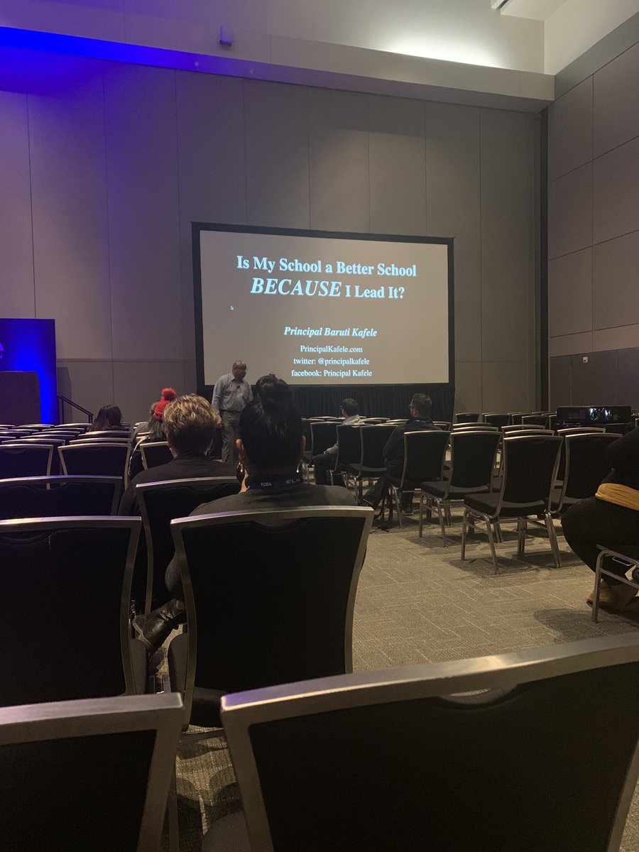 Yesterday went to ⁦<a href="/PrincipalKafele/">Principal Kafele</a>⁩ session! Even as a math leader I reflected on his questions. Even though they were hard and I was exhausted; his was the session I enjoyed the most! Thank you for this insight into leadership. #TCEA2020 #IamEPISD. Leadership counts!