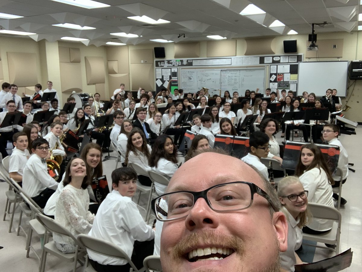 Had a great time repping @cedarcrestband at the Dauphin County MS Honor Band Festival as the guest conductor! The band was awesome and played great rep really well! Lots of fun! #honorband #guestconductor #FalconPride #middleschool