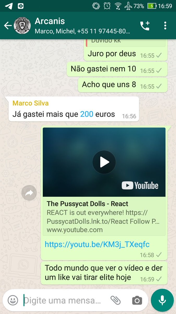 pauloflx's tweet image. Divulgando #REACT no grupo do jogo. #PCDReunion #PCDReact