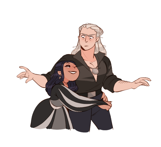 like Weeks ago @MollyOstertag drew fem!geralt and my house has not known peace since 