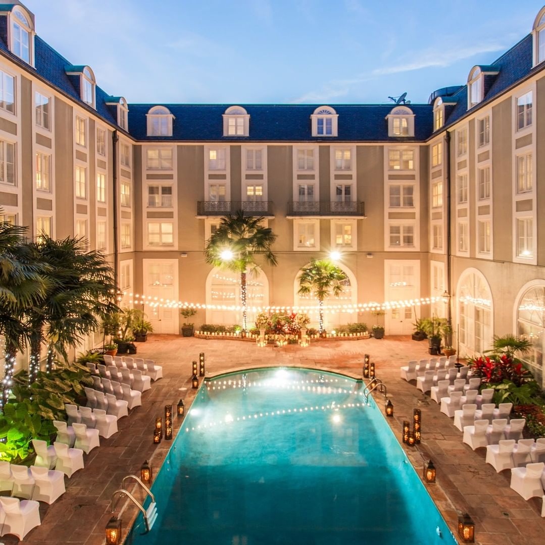 See why guests swoon over #BourbonOrleansHotel romantic courtyard ceremonies. 😍