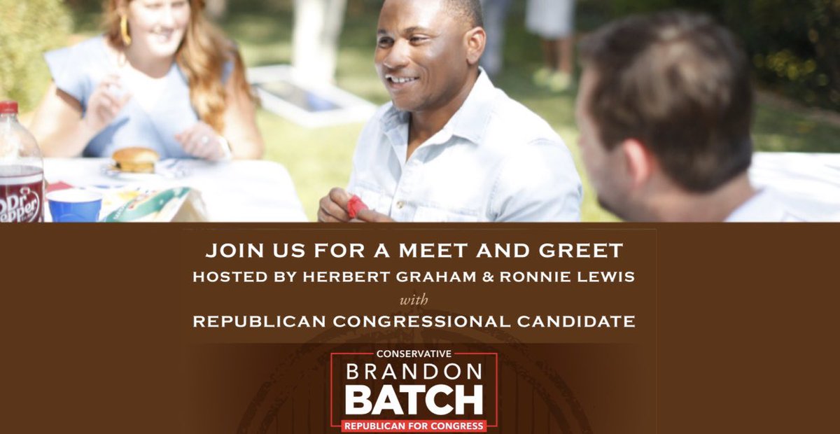 Join us next #Thursday for a Buffet Provided ✨Meet &amp; Greet✨ with #republican Congressional Candidate <a href="/batchfortexas/">Brandon Batch</a> @DosOdessaTX