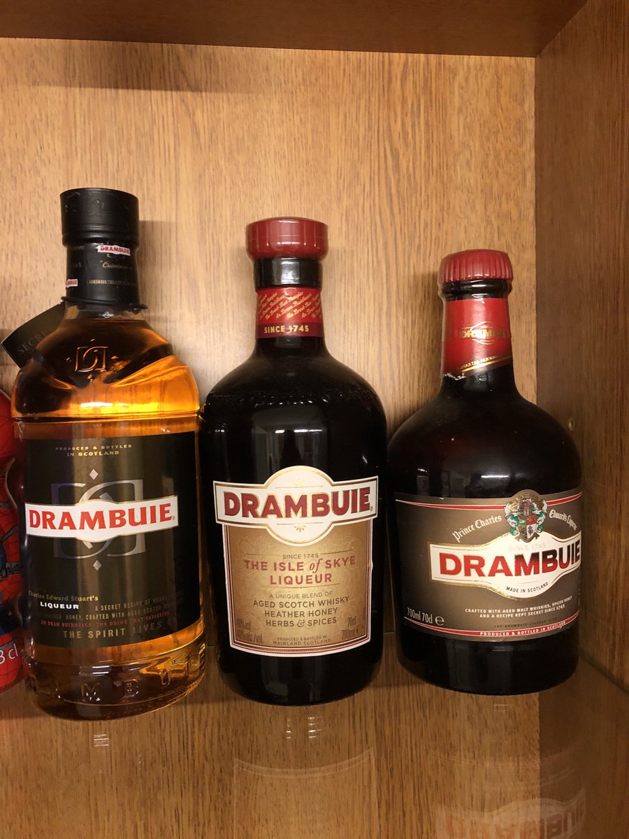 daimer's tweet image. ⁦@drambuie⁩ the evolution of your  bottle 😀
