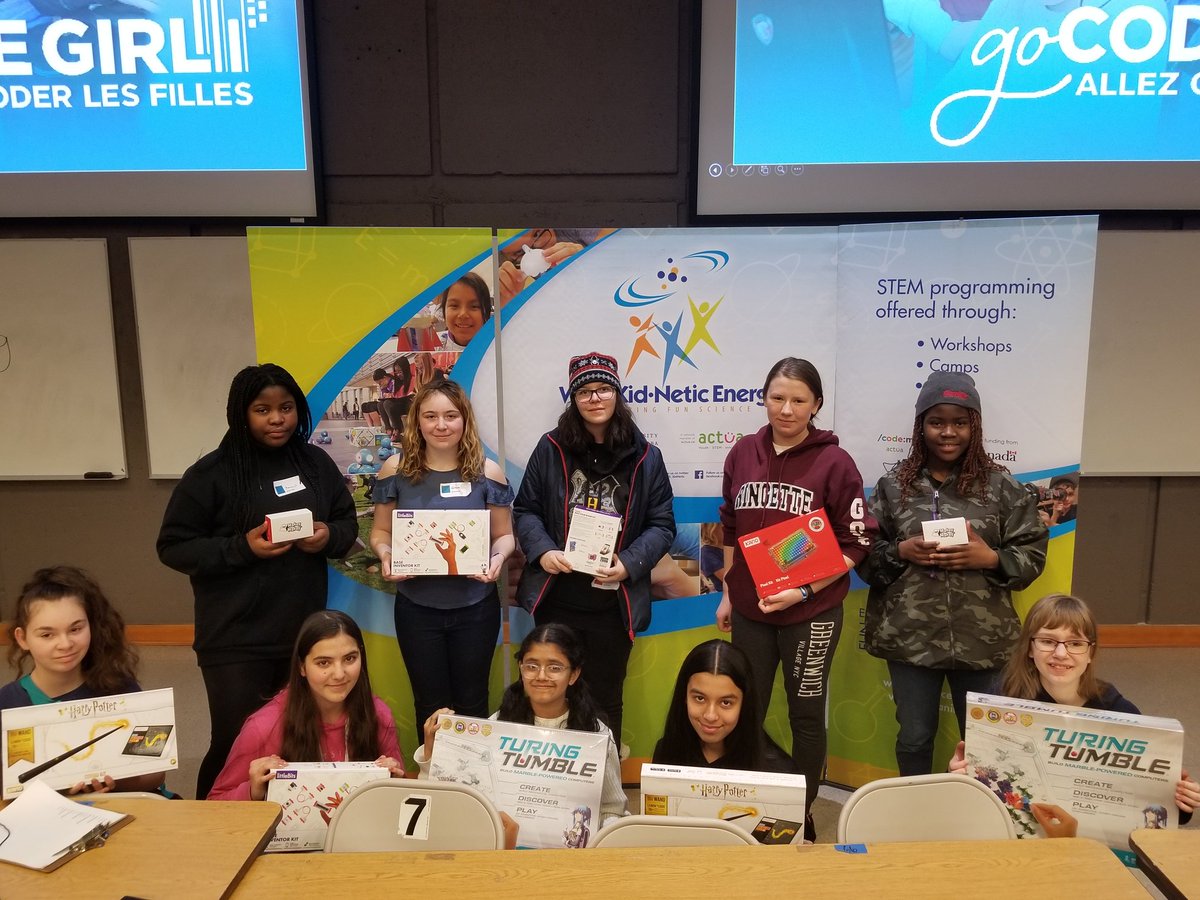 wisekidnetic's tweet image. Check out all the prize winners at #gocodegirl! These girls completed a number of coding activities ahead of time to have their name entered in the draw.