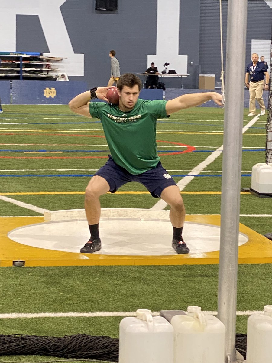 rockyriverbbk's tweet photo. Congrats Michael Shoaf!  Just set the ND Freshman Shot Put Record at 56’3”.  Top Ten All-Time throw. @116sports @RrSupt https://t.co/YFJJdaaVjB