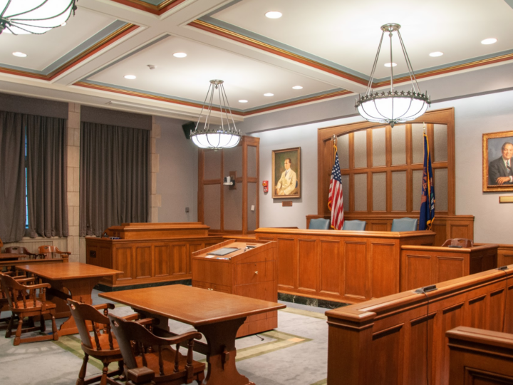 umichARTS's tweet photo. A new courtroom installation and performance series created by artist Courtney McClellan will open at the @ummamuseum on Feb. 15. “Witness Lab” collapses courtroom, theater, classroom, laboratory and artist studio into one experience. https://t.co/1VJYhrxfqZ https://t.co/WaJiZv31Kj