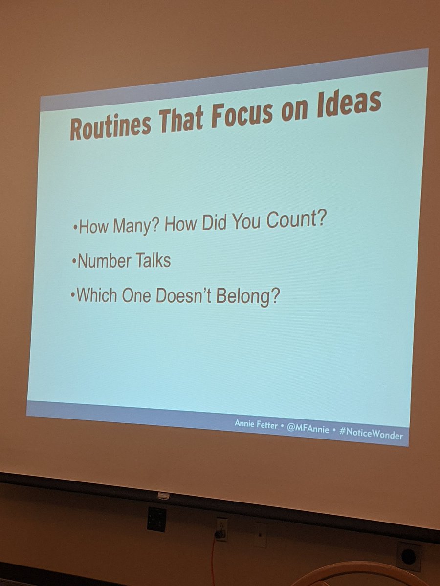 fabricandbooks's tweet photo. Excellent session on students sharing math ideas with @MFAnnie ! Give every student a voice. #SDSTEMEd https://t.co/KVUX8qdr4S