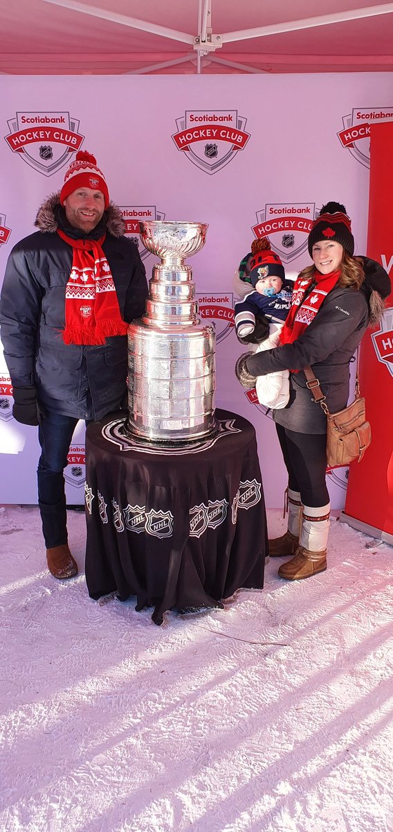 ScottFalshaw's tweet photo. Baby's first Cup #hockeydayincanada #HockeyDay #Yellowknife https://t.co/M1M95Sozsn