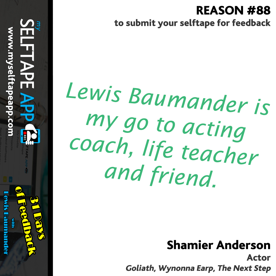 myselftapeapp's tweet photo. REASON #88 to submit your selftape for feedback:
"Lewis Baumander is my go to acting coach, life teacher and friend." 📜 @ShamierAnderson - #Actor (#Goliath, #WynonnaEarp)
>>> Full details at https://t.co/BkyjLPXR8p <<
.
🎬
.
#actors #actress #acting #actorslife #workingactor https://t.co/n7d2lZvT17