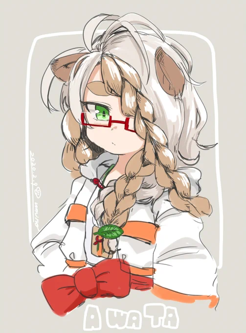 マイカタさんとこの新キャラお姉ちゃんがかわいくて描いた  コミティア頑張ってください  #きぬラボレポ 