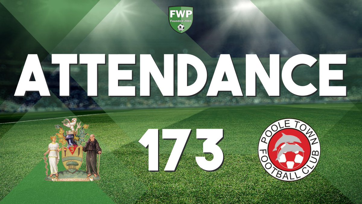 FWPPooleTown's tweet photo. ATTENDANCE: @FWPHarrowBoro v @FWPPooleTown - 173 https://t.co/QL599rLMpQ https://t.co/9t9qG6fpN8