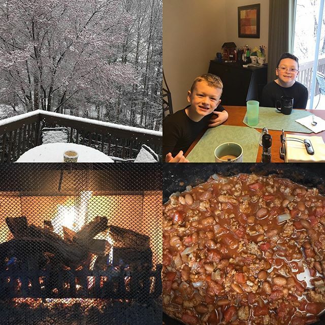 cmsaxon's tweet image. Coffee for me and Lauren, hot cocoa for the boys, fire going, chili in the crock pot. Must be a #snowday. #southernsnow #gawx ift.tt/3bgV7wt