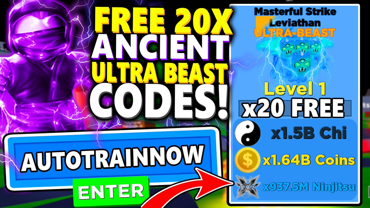 Code Defild New Ninja Legends Update Codes Legggggoooooo Free Auto Training T Co Ur7vqpcb9l