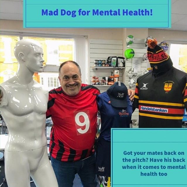 MadDogSports1's tweet photo. Have your mates back on and off the pitch - wear your shirt backwards to show your support! Whoever you are, we're in your corner ❤️ #inyourcorner #makesomenoise #gettheinsideout #headsup https://t.co/mLM4P5zAUJ