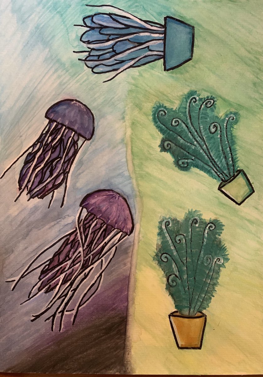 dcs_visual_art's tweet photo. High School Illustration Students practiced their Elements and Principles by playing around with Transformations!! #art #artteacher #transformation #project #elementsandprinciples #illustration #drawing https://t.co/EiFwlUgBWH