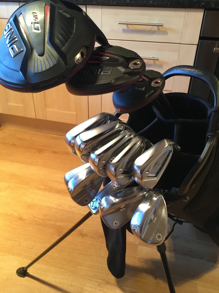ballaz4's tweet photo. Many thanks to @americangolf_UK Gateshead for the custom fitting @PINGTourEurope #pingG410 woods @MizunoGolfEU #mizunoJPX919hotmetalirons @TitleistEurope #vokeySM7wedges #scottycameronputter https://t.co/VaSBdp77kJ