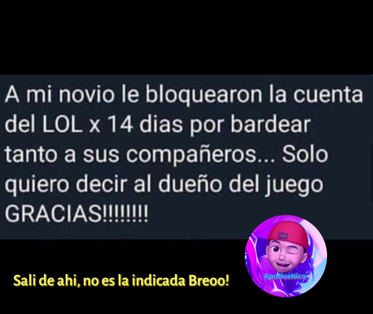 ApolloxNico's tweet image. F por el Totsico 😞 

 #lol #lolmemes #mordekaiser #grietadelinvocador #lolsports #las #tft #twitch #leagueoflegends #faker #leagueoflegendsmemes