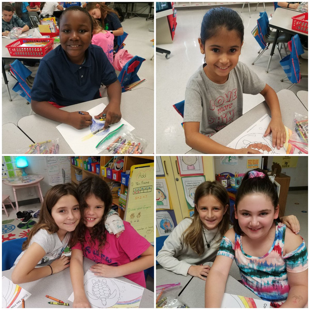ColorMeHappy51's tweet photo. #ColorTherapy in Club Color ME Happy with @AngelaBrentHar1 @ShineonSPES 
Children express themselves peacefully with @StressFreeKids color therapy to reduce #anxiety ,create #focus 
&amp; bring about more #mindfulness .❤💛💚💙 @MKusecek @ValerieGuagenti 
#stressrelief #stressfree https://t.co/Z6dZrr11sz
