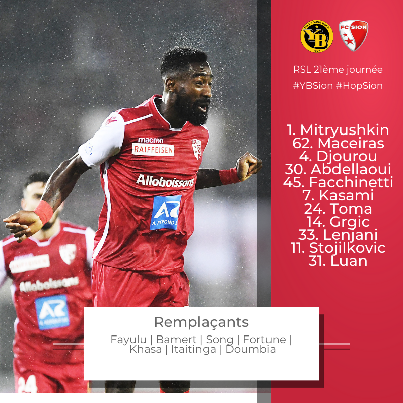 Die Start-1️⃣1️⃣ von Ricardo Dionisio Pereira gegen <a href="/BSC_YB/">BSC YOUNG BOYS</a> im Stade de Suisse ⚪️🔴
#YBSion #HopSion