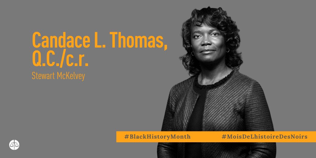 Celebrating #BHM: Candace L. Thomas, QC (<a href="/SM_Law/">Stewart McKelvey Law</a>) made history in 2019 by being the first woman – and first WOC – to be appointed Chair of the Board of Governors at Dalhousie U. Her goal is to help students feel like they belong. <a href="/CBA_NS/">Canadian Bar Association - Nova Scotia Branch</a>
