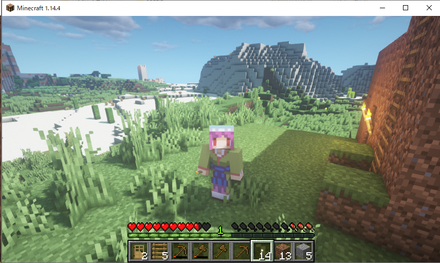 O Xrhsths アカ Sto Twitter 今日のマイクラはシェーダなmod を入れたけどバージョンを下げないといけなくなったので最初からやり直しに でも見た目が綺麗になったのでよし