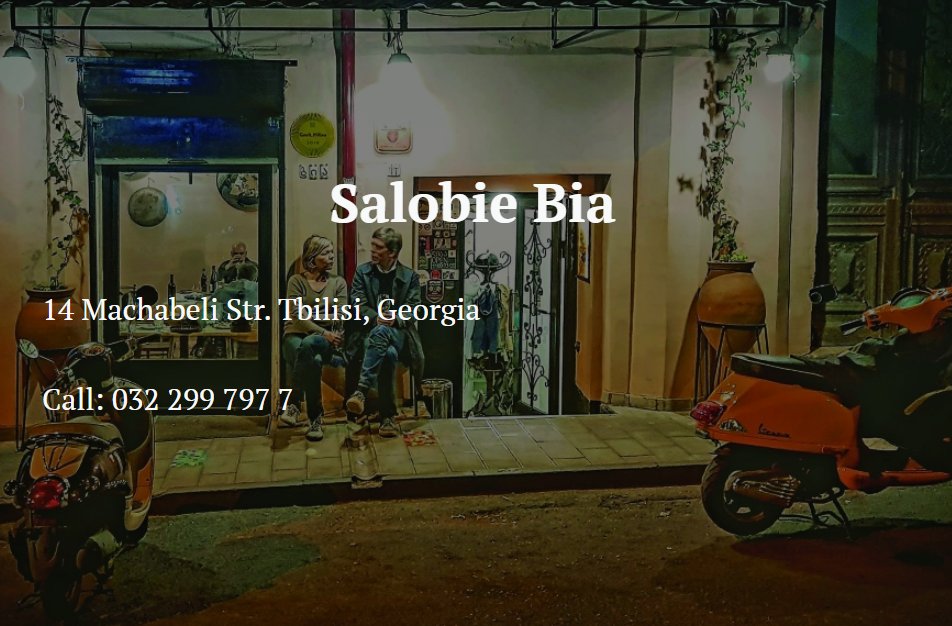 AdventurerGeor1's tweet photo. #salobiebia is the first place that comes to mind that even the pickiest #Tbilisi gourmands bring up, unconditionally and consistently, every time they get hungry, look for an excuse to throw a culinary party, to bring friends together, or for a date https://t.co/ytm8acVost
