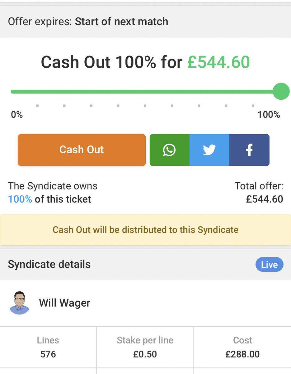 Can cash already for a decent profit. Sticking this out though lads! 👍🏼 🙏🏼